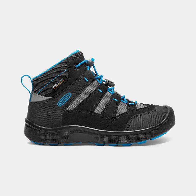 Botas De Montaña Keen Hikeport Waterproof Mid Para Niños Negros/Azules - Botas Keen Mexico (016854-L